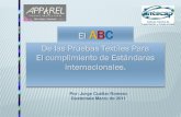 Abc de las pruebas textiles apparel 2011