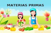 Presentación Materias Primas Proyectos SENA  -CLAUDIA GOMEZ
