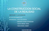 LA CONSTRUCCIÓN SOCIAL DE LA REALIDAD-Berger y Luckmann