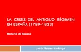 La crisis del Antiguo Regimen en España