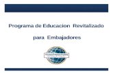 Programa de revitalización para embajadores
