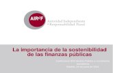 Presentación sobre La Importancia de la sostenibilidad de las finanzas públicas en IESE (14/06/2014)