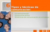 6. tipos y técnicas de comunicación