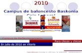 Campus de baloncesto  Baskonia 2010