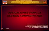 Aplicaciones para la gestion administrativa (ppt)