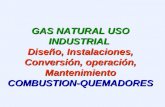 Calderos, combustion, gas natural