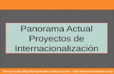 Panorama Actual de los Proyectos de Internacionalización