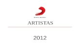 Portafolio de artistas para despedidas de fin de año  sony music 2012