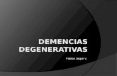 Demencias degenerativas
