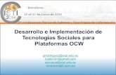 Tecnologías sociales para OCW