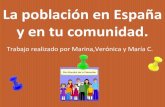 La población en España  y en tu comunidad