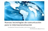 Nuevas tecnologías de comunicación para la internacionalización