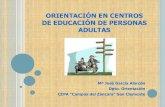 ORIENTACION EN EDUCACIÓN DE ADULTOS