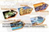 Factores que han contribuido al desarrollo del turismo