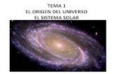 Tema 1. El origen del universo. El sistema solar.