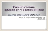 Comunicación, educación y sostenibilidad 2013