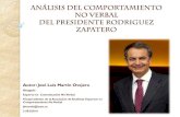 Análisis de comportamiento del Presidente Rodriguez  Zapatero