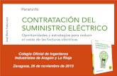 Presentacion libro Contratacion del Suministro Electrico  - Colegio Ingenieros Industriales – J M Yusta