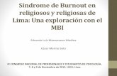 Síndrome de burnout en religiosos y religiosas de Lima: Una exploración con el MBI