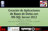 Creación de aplicaciones de bases de datos con MS SQL Server 2012