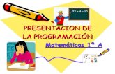 Presentación de la programación mate1