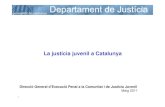 La justícia juvenil a Catalunya