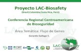 Conferencia regional centroamericana área flujo de genes