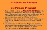 Zócalo de azulejos del Palacio Pimentel de Valladolid