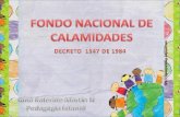 Fondo Nacional de Calamidades. Decreto 1547 de 1984