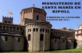 Monasterio románico de Santa María de Ripoll 2011. Pirineos de Cataluña, España