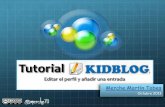 Kidblog: cómo actualizar el perfil y añadir una entrada