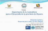 Importancia de la acuicultura para el desarrolllo de la provincia de huaura