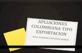 Apliaciones colombiana tipo exportacion