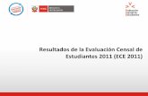 Resultados de Evaluación Censal 2011