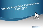 Tema 2 formulas y funciones en excel 2010
