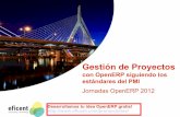 Eficent -  Jornadas OpenERP 2012 - gestión de proyectos con openERP siguiendo los estándares del PMI