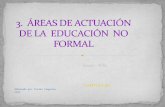 ÁREAS DE  ACTUACIÓN DE  LA EDUCIÓN NO  FORMAL