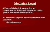 Medicina legal y Tanatología