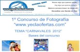 1º concurso de fotografia de  carnavales 2012