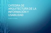 Arquitectura de la Información y Usabilidad - Clase 4