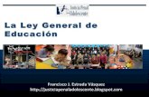 Presentacion de la Ley General de Educación, Francisco Estrada