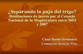 Destitución de jueces por el Consejo Nacional de la Magistratura de Perú (2003-2007)