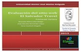 Evaluación del sitio web El salvador Travel/Impresionante