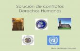 Solución de conflictos. derechos humanos
