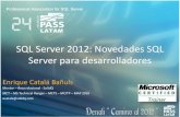 Novedades SQL Server 2012 para desarrolladores