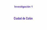 InvestigacióN 1 Ciudad De ColóN