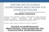 Zertan Datza Euskal Gizartearen Aniztasuna Eta Konplexutasuna