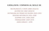 7. CATALUNYA I ESPANYA AL SEGLE XX 1898-1931 4 ESO