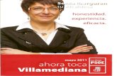 Revista  presentación candidatura PSOE de Villamediana de Iregua
