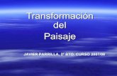 Transformacion del Paisaje  Javier Parrilla